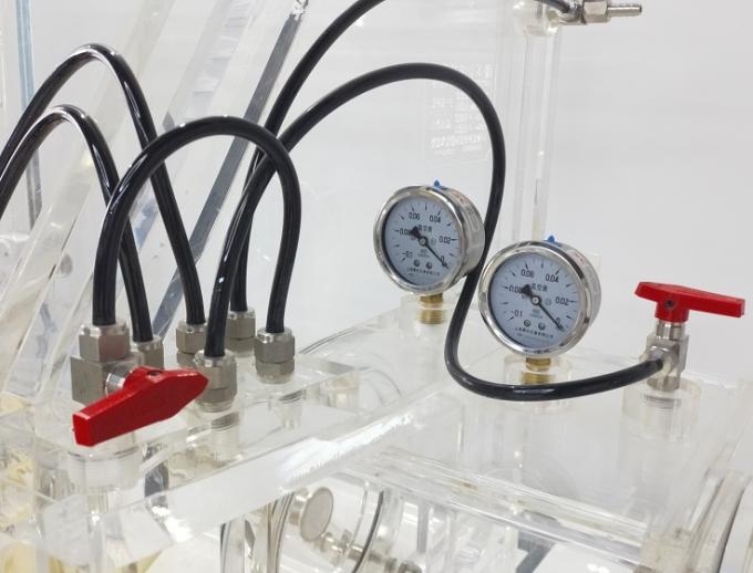 PMMA Portable Vacuum Lab Glove Box Mt012 Type C Gas Port Mini Glove Box