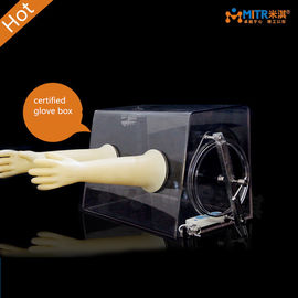 Crystal Clear Acrylic Lab Glove Box Bench Top Two Glove Port Type Mt010-A