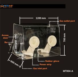 Desktop Isolation Glove Box With Power Strip Good Sealing Performance Mt004 Type A