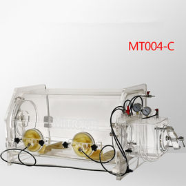 Durable Inert Atmosphere Glove Box / Anaerobic Glove Box With Vacuum Meter