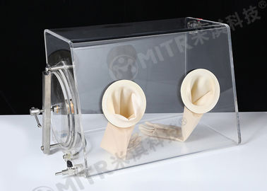 Small Size Durable Vacuum Lab Glove Box / Isolator Chamber With Inert Gases