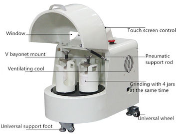 Semi Circle Planetary Lab Ball Mill With Stainless Steel Grinding Jar Low Noise