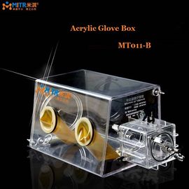 Transparent Lab Glove Box 2 Glove Port Side Door Opening MT011-B