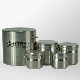 1L - 5L Stainless Steel Jars With Lids , Vertical Grinding Mill Jars Wear Resistance