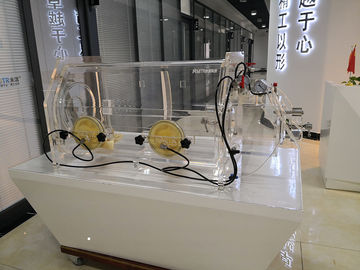 Portable Acrylic Glove Box With Anaerobic Anhydrous , Inert Atmosphere Glove Box