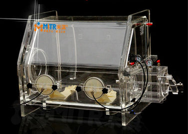 Portable Acrylic Glove Box With Anaerobic Anhydrous , Inert Atmosphere Glove Box