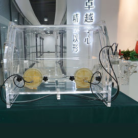 PMMA 30mm Thick Isolation Glove Box With Purification System Processing Chambers