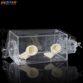 Acrylic Nitrogen Glove Box , Medical Lab Research Inert Gas Glove Box
