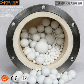 Alumina Lined Vacuum Ball Mill Jar Ceramic Grinding Pot / Tank Long Life