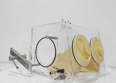 Full View Lab Glove Box With Nitrogen / Argon / Helium , Acrylic Glove Box