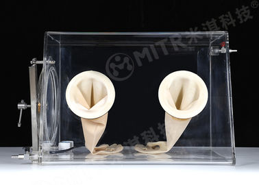 Lab Vacuum Acrylic Glove Box With Limiting Vacuum Degree To - 0.1 MPA